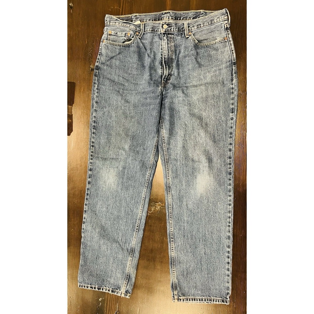 Levi's 550 Jeans Mens 40 x 34 Blue Denim Cotton Regular Fit Straight Classic